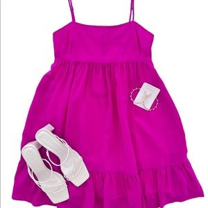 Size XS pink Lavender Brown brand dress, brand new only worn once for 2 hours!